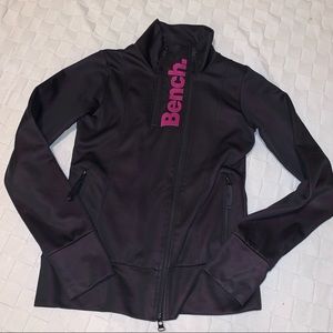 Black zip up fleece jacket
